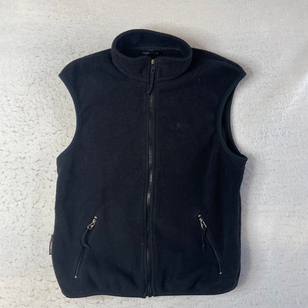 Mountain Equipment Co-op Fleece Vest Mens Medium Black Polartec Full Zip